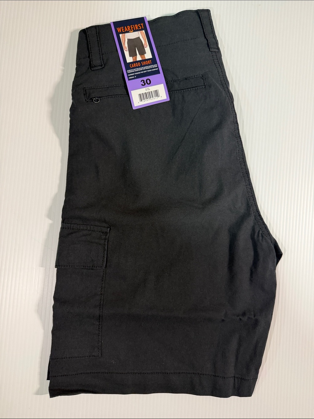 WEARFIRST Black Cargo Shorts - Size 30 Color Black inseam 9